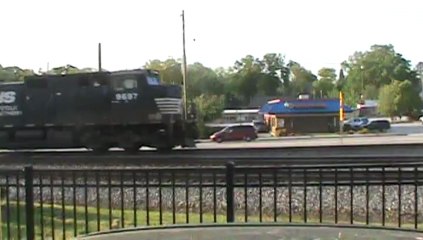 Norfolk Southern autorack train west through Austell Ga.