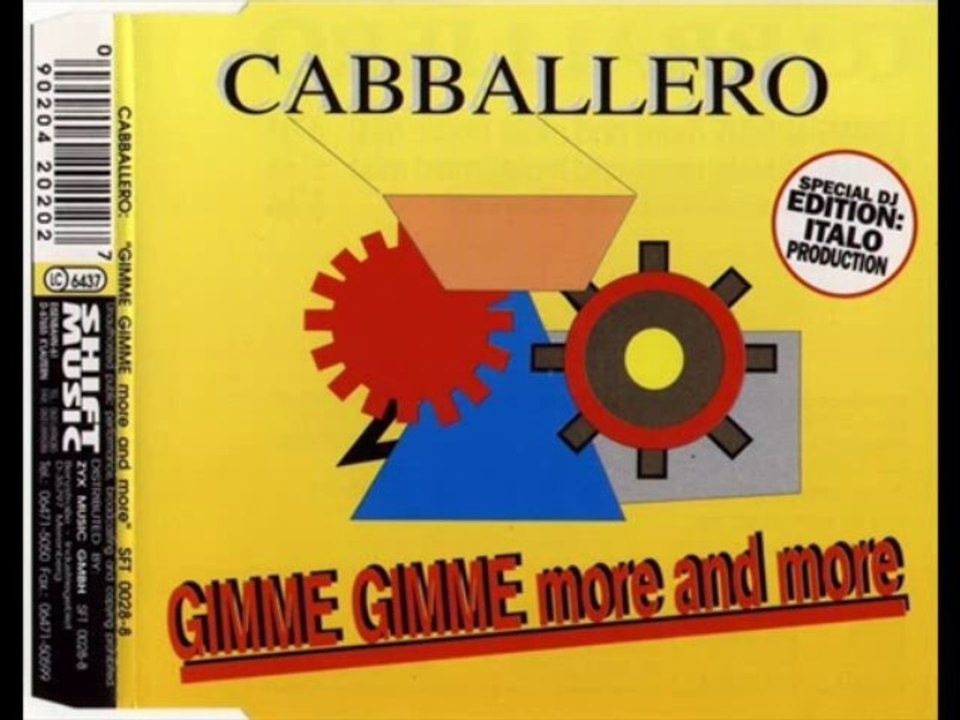 Cabballero - Gimme Gimme More And More (Creation mix)
