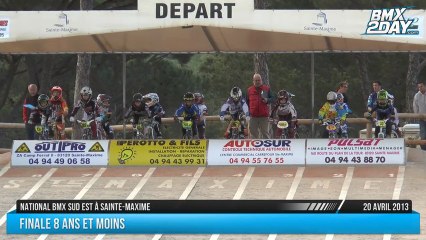 Finale 8 ans et moins National BMX Sud Est Ste-Maxime 2013