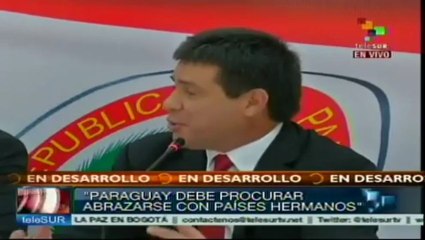 Rueda de prensa de presidente paraguayo Horacio Cartes