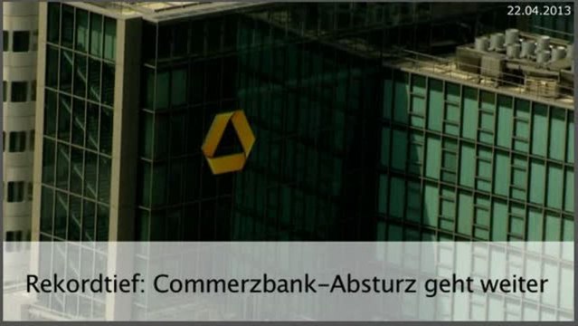 Aktie im Fokus: Commerzbank-Absturz erreicht neues Rekordtief