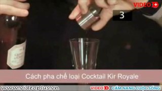 Cách pha chế loại cocktail Kir royale