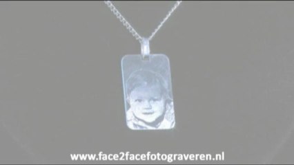 Gegraveerde foto hanger