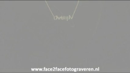 Gouden naam ketting (Christophe)