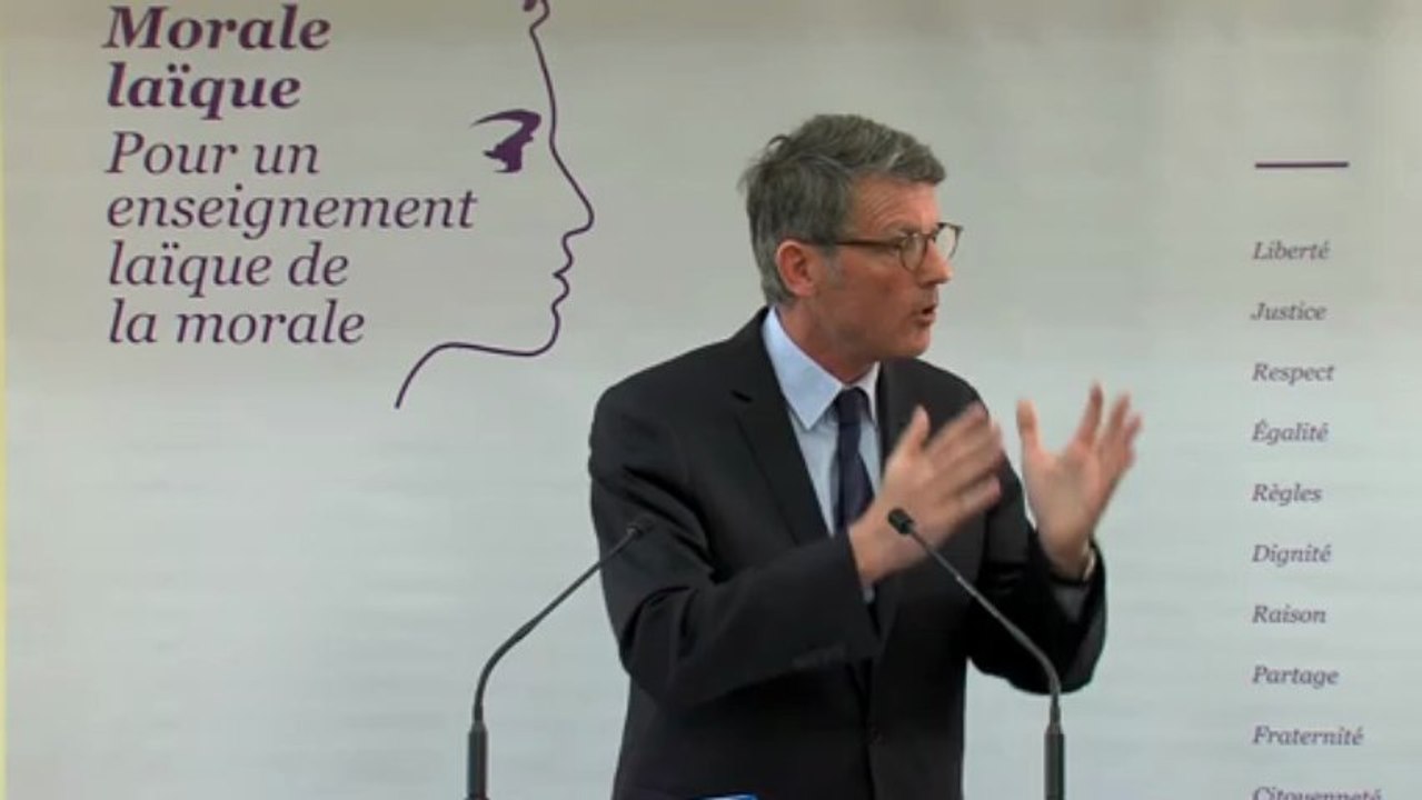 [ARCHIVE] Remise du rapport de la mission de réflexion sur l'enseignement de la morale laïque à l'école : intervention de Vincent Peillon
