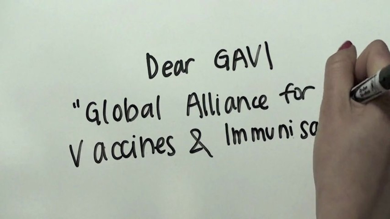 #DearGAVI A video letter