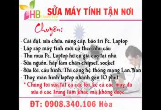 CÀI MÁY TÍNH TẬN NHÀ HCM QUẬN TÂN PHÚ 0908 340 106