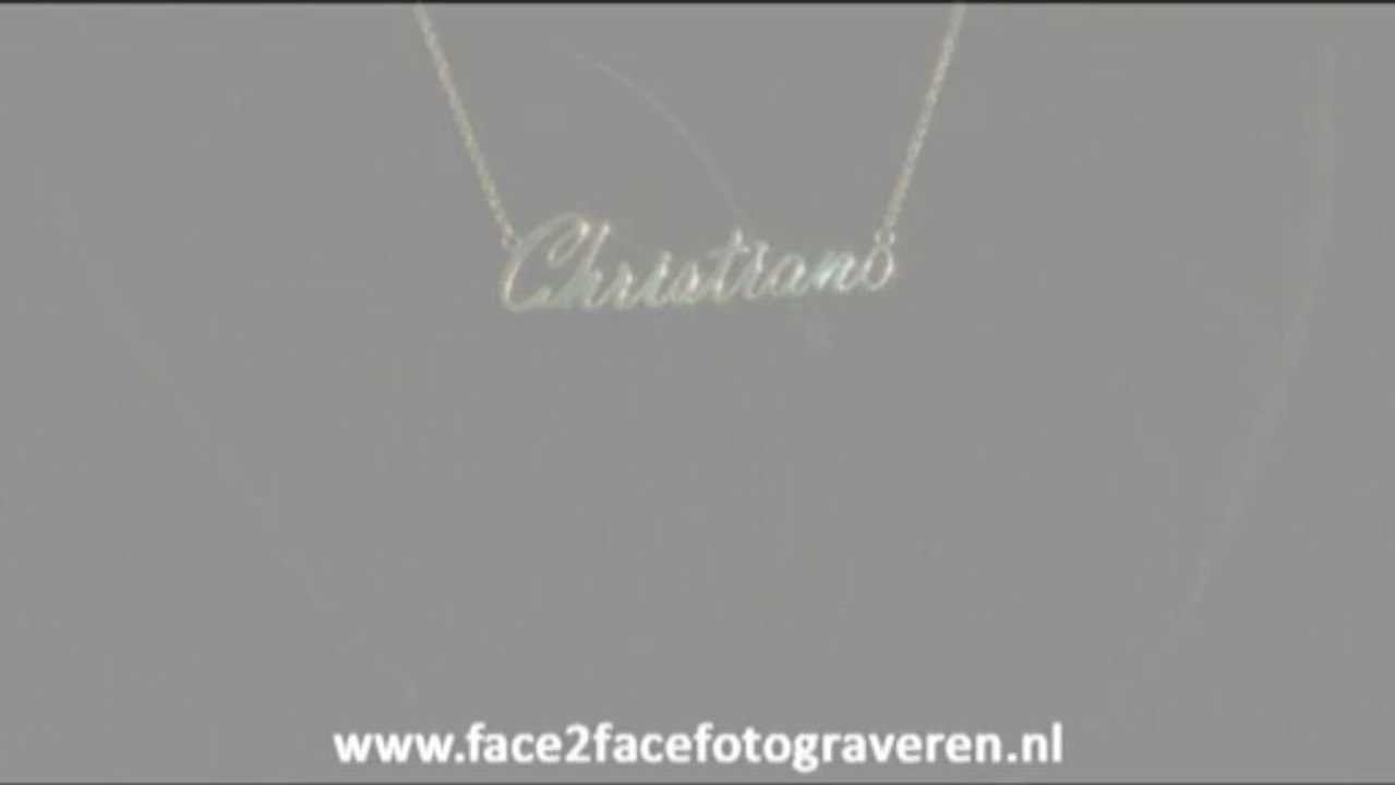 Gouden naam ketting (Christiano)