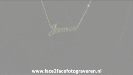 Gouden naam ketting (James)