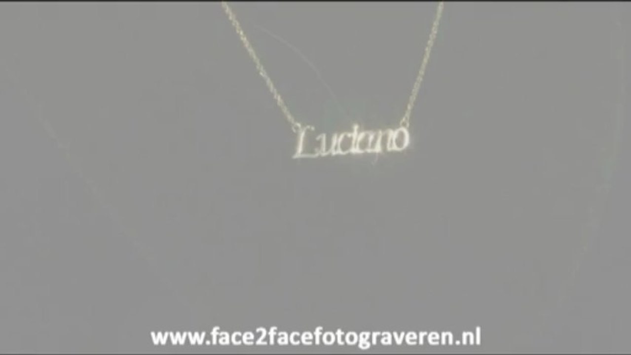 Gouden naam ketting (Luciano)