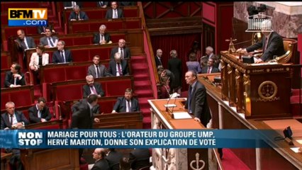 Mariage homo: "Vous ajoutez de la crise à la crise", dit Mariton (UMP)