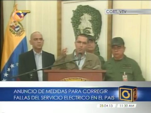 Anuncian medidas para corregir fallas del servicio eléctrico en el país