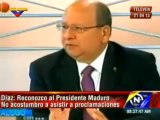 Vicente Díaz reconoce a Nicolás Maduro como presidente de Venezuela