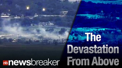 View of the West, Texas Fertilizer Blast Damage As Seen From Above