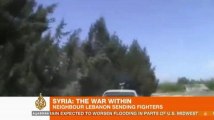 Lebanese fighters clash with Syrian rebels