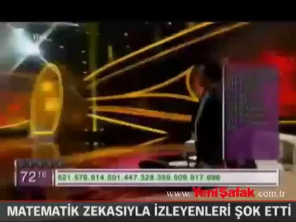 Matematik zekasıyla izleyenleri şok etti