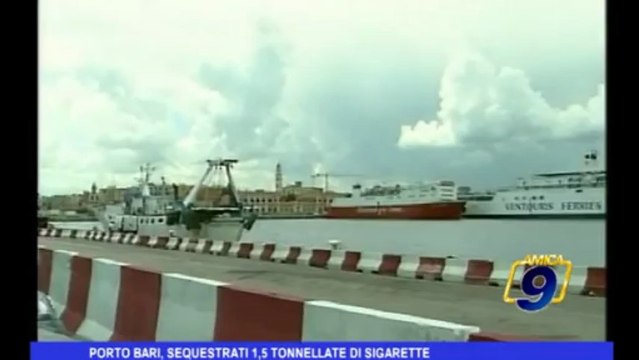 Porto Bari, sequestrati 1,5 tonnellate di sigarette