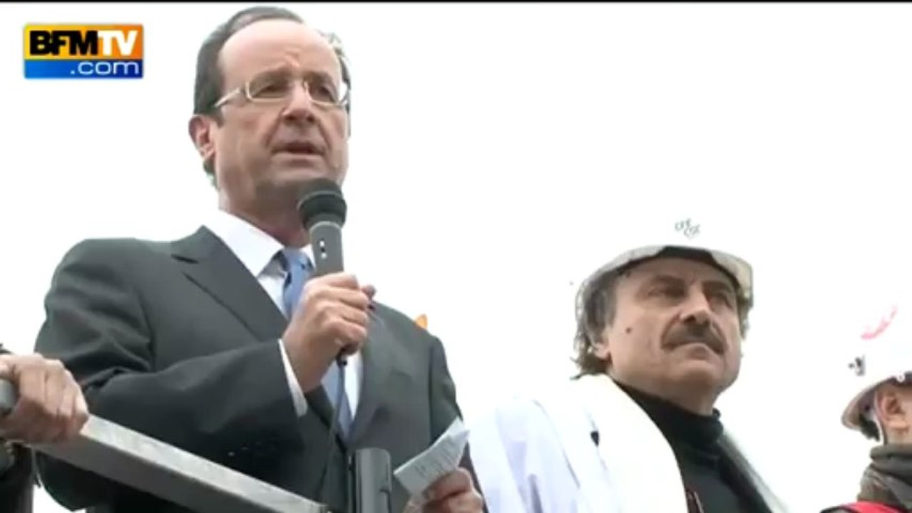 Florange: une stèle pour les "promesses non tenues" de Hollande - 24/04