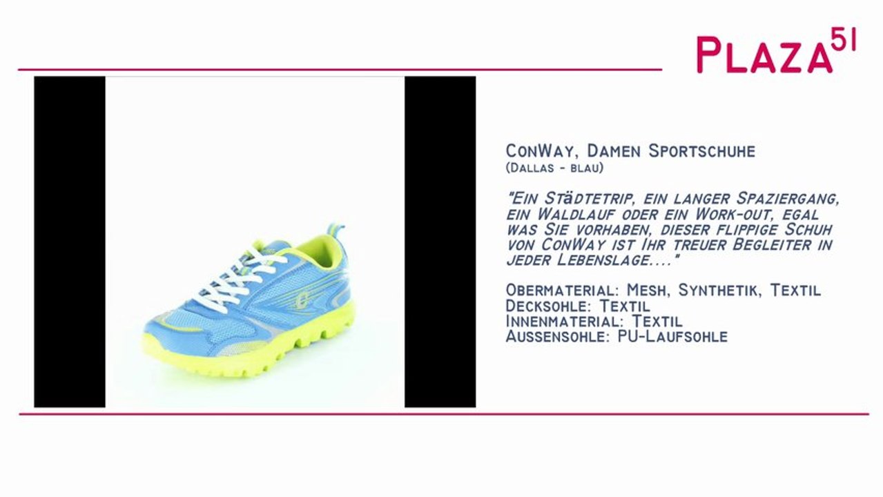 Neuvorstellung: ConWay, Damen Sportschuhe Dallas - blau