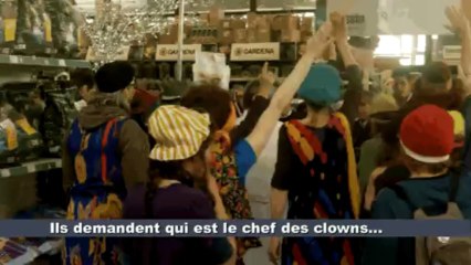 Les clowns activistes font la fête au ROUNDUP ! (avril 2013, Narbonne)