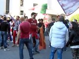 Salerno - I festeggiamenti dei tifosi della Salernitana (21.04.13)