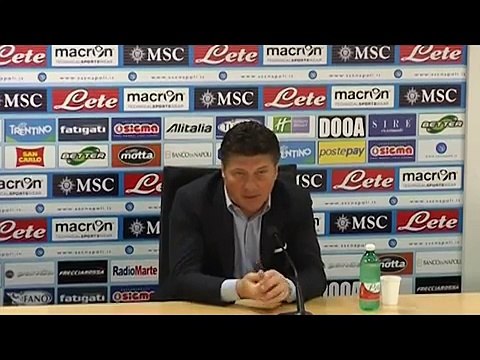 Napoli - Mazzarri tiene alta la guardia 'Col Cagliari sfida dura' (20.04.13)