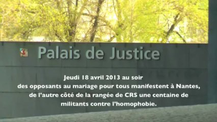 "Anti manif' pour tous" : Procès d'un militant