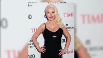 Christina Aguilera Shows Off Her Slim Figure in a Cutout Dress