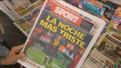 Resignación entre el barcelonismo por el mal partido del equipo, aunque algunos ven fin de ciclo