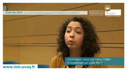 Retour sur le café RH 2013 organisé par les étudiants du master 2 GRH