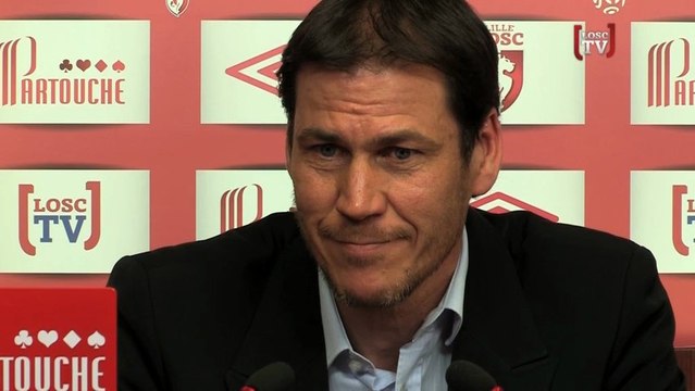 Rudi Garcia et Benoît Pedretti avant LOSC - Sochaux