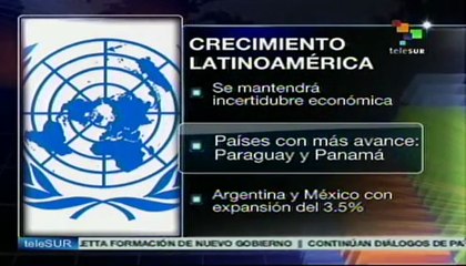 Crecimiento de AL en 2013 será de 3,5% asegura la CEPAL