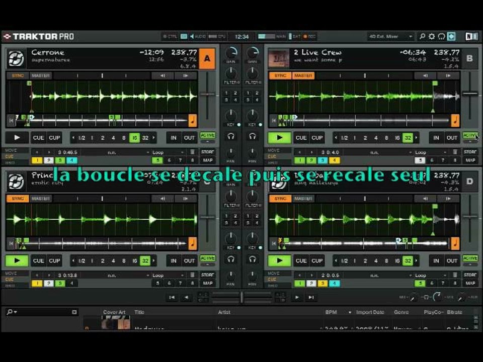 LOOP INSTABLE DANS TRAKTOR PRO 1 & 2