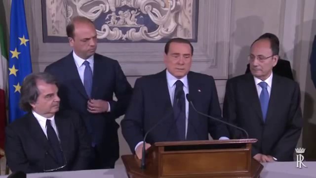 Roma - Popolo delle Libertà al termine delle consultazioni al Quirinale (23.04.13)
