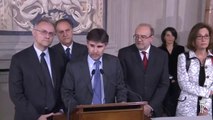 Roma - Scelta Civica per l'Italia al termine delle consultazioni al Quirinale (23.04.13)