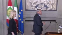 Roma - Il Presidente del Senato al termine delle consultazioni con Napolitano (23.04.13)