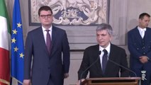 Roma - Gruppo Sinistra Ecologia Libertà al termine delle consultazioni con Napolitano (23.04.13)