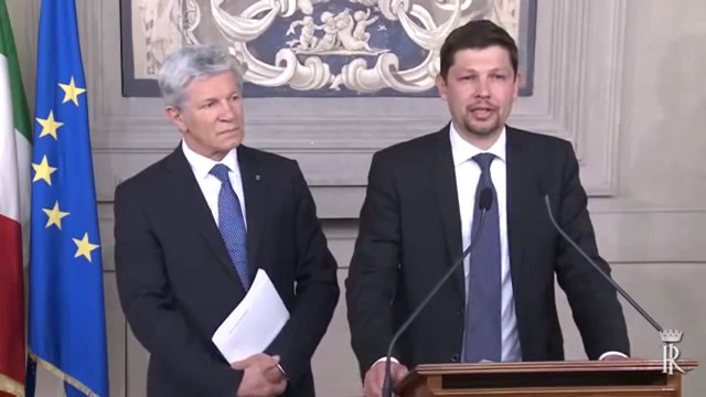 Roma - Rappresentanza della Südtiroler Volkspartei dopo le consultazioni con Napolitano (23.04.13)