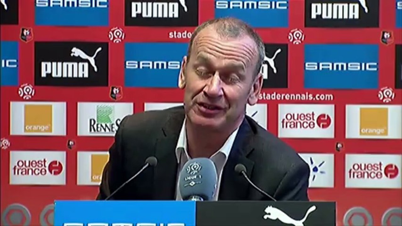 Conférence de presse Stade Rennais FC - ESTAC Troyes : Frédéric  ANTONETTI (SRFC) - Jean-Marc FURLAN (ESTAC) - saison 2012/2013