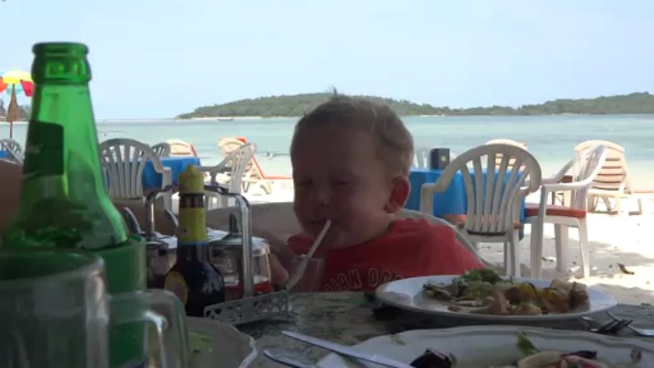 dans un resto a koh Samui