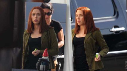 Scarlett Johansson Flims Captain America