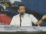 Capriles criticó la detención de Yendrick Sánchez