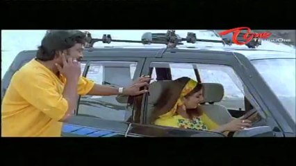 Chiranjeevi & Rambha Throws Brahmanandam From Mountain