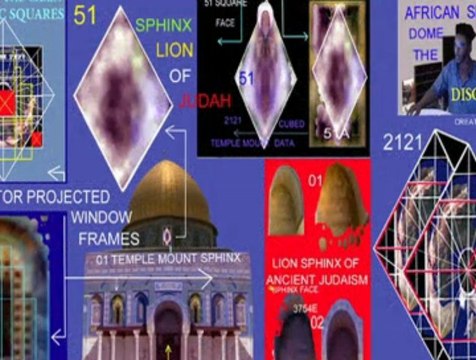 JJERUSALEM'S CUBE 8 STRUCTURE OF THE GIZA PYRAMID 51 SQUARED AFRICAN SPHINX