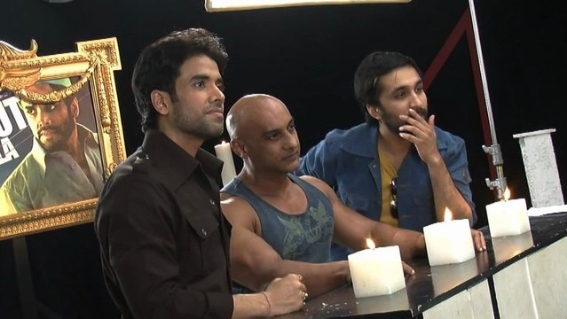 Tusshar Kapoor On The Sets Of Bade Acche Lagte Hai - Shootout At Wadala Promotion