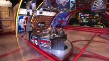 Shaq hurts himself  and dunks