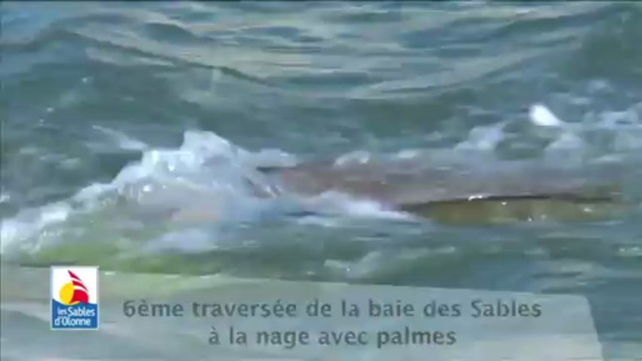 6ème traversée de la baie des Sables à la nage avec palmes