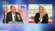Laurent Berger, secrétaire général de la CFDT dans Le Grand Journal - 24 avril 4/4