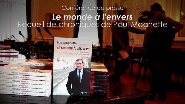 Paul Magnette présente son livre Le monde à l'envers : Chroniques pour une sortie de crise
