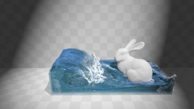 Particules d'eau dans les futurs jeux vidéo